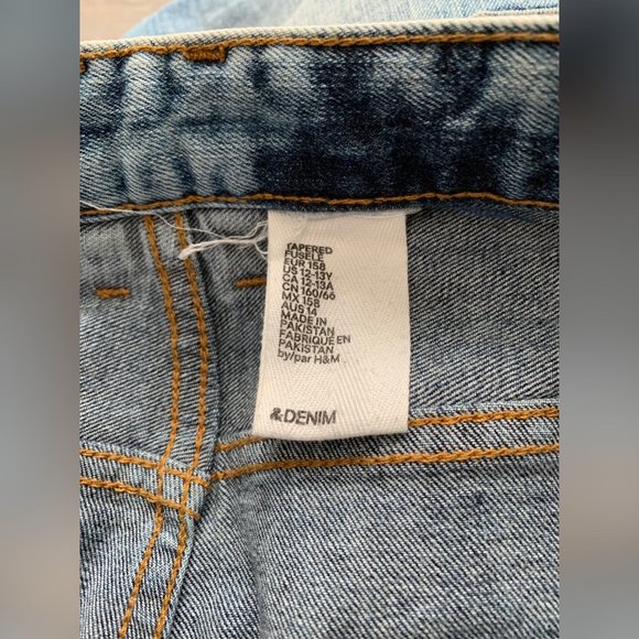 H&M Light Denim Blue Tapered Jeans for Boys - Picture 8 of 10